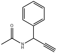 N-(1-phenyl-2-propyn-1-yl)acetamide Struktur