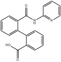 2'-[(2-pyridinylamino)carbonyl][1,1'-biphenyl]-2-carboxylic acid Struktur