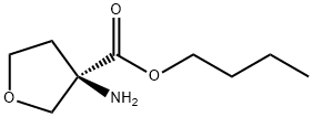 Butyl (R)-3-Aminotetrahydrofuran-3-carboxylate Struktur