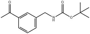 tert-butyl 3-acetylbenzylcarbamate Struktur