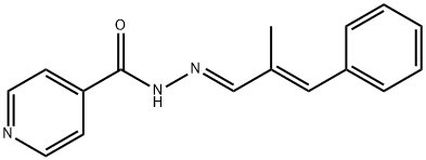 N'-[(1E,2E)-2-methyl-3-phenylprop-2-en-1-ylidene]pyridine-4-carbohydrazide Struktur