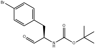 (R)-tert-butyl (1-(4-bromophenyl)-3-oxopropan-2-yl)carbamate Struktur