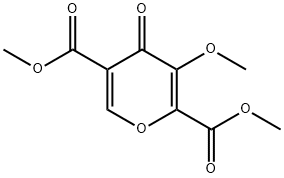 dimethyl 3-methoxy-4-oxo-4H-pyran-2,5-dicarboxylate Struktur