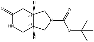 6-OXO-OCTAHYDRO-PYRROLO[3,4-C]PYRIDINE-2-CARBOXYLIC ACIDTERT-BUTYL ESTER Struktur