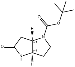 Cis-Tert-Butyl5-Oxohexahydropyrrolo[3,2-B]Pyrrole-1(2H)-Carboxylate Struktur