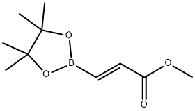 (E)-methyl 3-(4,4,5,5-tetramethyl-1,3,2-dioxaborolan-2-yl)acrylate Struktur