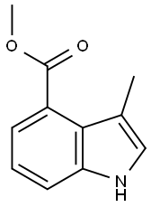 methyl 3-methyl-1H-indole-4-carboxylate Struktur