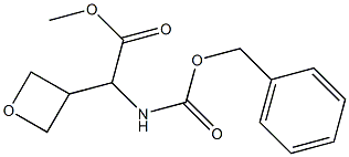 methyl 2-(benzyloxycarbonylamino)-2-(oxetan-3-yl)acetate Struktur