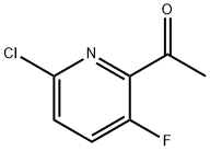 1-(6-Chloro-3-fluoro-pyridin-2-yl)-ethanone Struktur