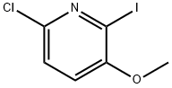 6-Chloro-2-iodo-3-methoxy-pyridine Struktur