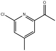 1-(6-chloro-4-methylpyridin-2-yl)ethanone Struktur