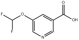 5-(Difluoromethoxy)nicotinic acid Struktur