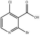 2-Bromo-4-chloronicotinic acid Struktur