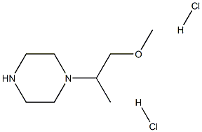 1-(1-methoxypropan-2-yl)piperazine dihydrochloride Struktur