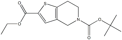 Ethyl 5-Boc-4,5,6,7-tetrahydrothieno[3,2-c]pyridine-2-carboxylate Struktur