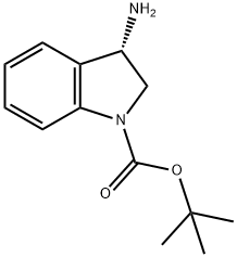 (S)-3-Amino-2,3-dihydro-indole-1-carboxylic acid tert-butyl ester Struktur