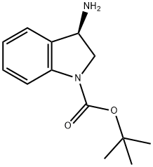 (R)-3-Amino-2,3-dihydro-indole-1-carboxylic acid tert-butyl ester Struktur