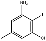 3-Chloro-2-iodo-5-methyl-phenylamine Struktur