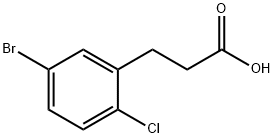 3-(5-Bromo-2-chloro-phenyl)-propionic acid Struktur