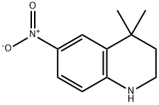 4,4-dimethyl-6-nitro-1,2,3,4-tetrahydroquinoline Struktur