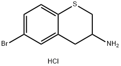 6-Bromo-thiochroman-3-ylamine hydrochloride Struktur