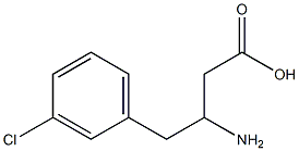 3-Amino-4-(3-chlorophenyl)butyric Acid Struktur