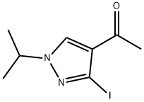 1-(3-iodo-1-isopropyl-1H-pyrazol-4-yl)ethanone Struktur