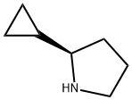 (R)-2-Cyclopropyl-pyrrolidine Struktur