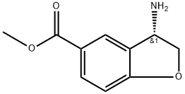 (S)-METHYL 3-AMINO-2,3-DIHYDROBENZOFURAN-5-CARBOXYLATE Struktur