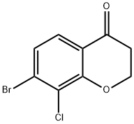 7-bromo-8-chlorochroman-4-one Struktur