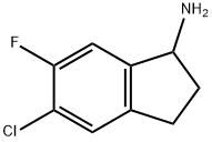 5-CHLORO-6-FLUORO-2,3-DIHYDRO-1H-INDEN-1-AMINE Struktur