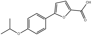 5-(4-isopropoxyphenyl)furan-2-carboxylic acid Struktur