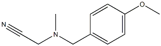 Acetonitrile, 2-[[(4-methoxyphenyl)methyl]methylamino]- Struktur