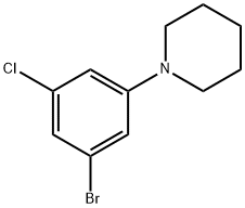 1-(3-bromo-5-chlorophenyl)Piperidine Struktur