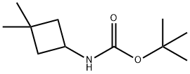 tert-butyl 3,3-dimethylcyclobutylcarbamate Struktur