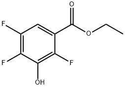 2,4,5-Trifluoro-3-hydroxybenzoic acid ethyl ester Struktur