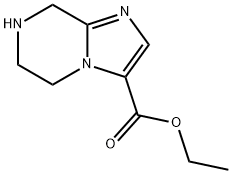 ethyl 5,6,7,8-tetrahydroimidazo[1,2-a]pyrazine-3-carboxylate Struktur