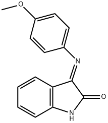 (3E)-3-[(4-methoxyphenyl)imino]-1,3-dihydro-2H-indol-2-one Struktur