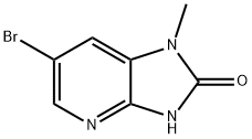 6-bromo-1-methyl-1H-imidazo[4,5-b]pyridin-2(3H)-one Struktur