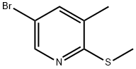 5-Bromo-3-methyl-2-(methylthio)pyridine Struktur