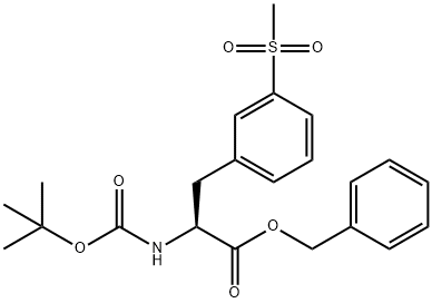 L-Phenylalanine,N-[(1,1-dimethylethoxy)carbonyl]-3-(methylsulfonyl)-, phenylmethyl ester