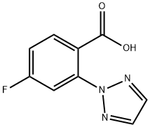 4-fluoro-2-(2H-1,2,3-triazol-2-yl)benzoic acid Struktur