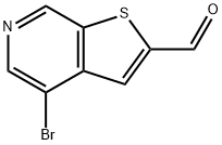 4-Bromothieno[2,3-c]pyridine-2-carbaldehyde Struktur