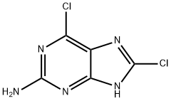 6,8-Dichloro-9H-purin-2-amine Struktur