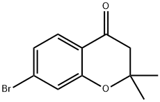 7-Bromo-2,2-dimethylchroman-4-one Struktur