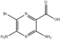 3,5-Diamino-6-bromo-pyrazine-2-carboxylic acid Struktur