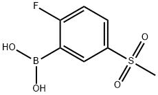 2-fluoro-5-(methylsulfonyl)phenylboronic acid Struktur