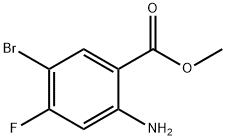 Methyl 2-amino-5-bromo-4-fluorobenzoate Struktur