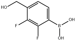 2,3-Difluoro-4-(hydroxymethyl)phenylboronic aicd Struktur