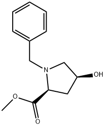 L-Proline,4-hydroxy-1-(phenylmethyl)-,methyl ester,(4S)- Struktur